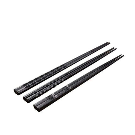Sophisticated Black Fiberglass Chopsticks - Non-Slip Utensils for Sushi and Asian Dishes - Très Elite