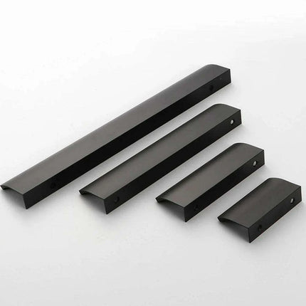 Sophisticated Black and Gold Aluminum Alloy Cabinet Handle Collection - Très Elite