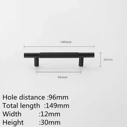 Sophisticated Black and Gold Aluminum Cabinet Hardware Collection - Très Elite