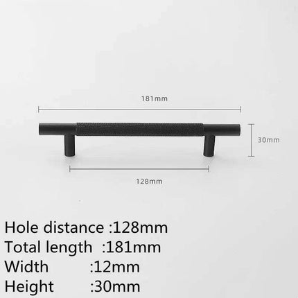 Sophisticated Black and Gold Aluminum Cabinet Hardware Collection - Très Elite