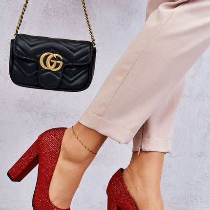 Sophisticated Block Heel Pumps - Model 175264 - Très Elite