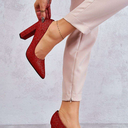 Sophisticated Block Heel Pumps - Model 175264 - Très Elite