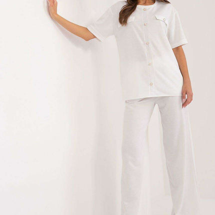 Sophisticated Blouse and Trousers Set - Très Elite