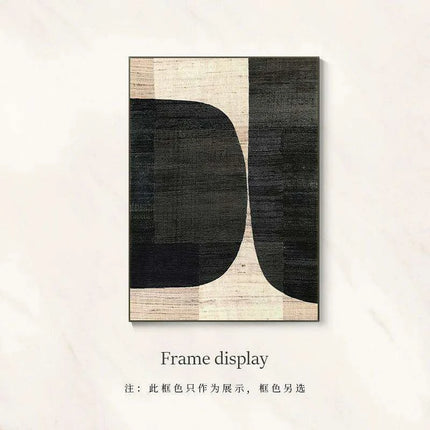 Sophisticated Brown Geometric Canvas Artwork - Contemporary Abstract Decor for Home and Office - Très Elite