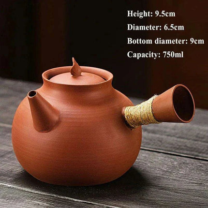 Sophisticated Cinnabar Clay Tea Pot with Electric Heater for Traditional Kung Fu Brewing- Très Elite- Très Elite