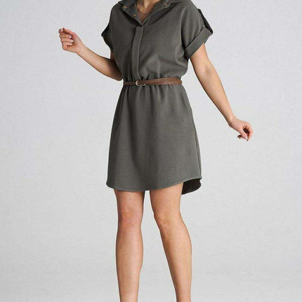 Sophisticated Collared Everyday Dress - Très Elite