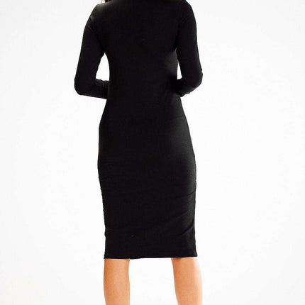 Sophisticated Collared Midi Dress - Très Elite
