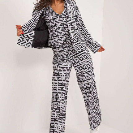 Sophisticated Cotton Blend Women's Double-Breasted Jacket - Très Elite