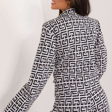 Sophisticated Cotton Blend Women's Double-Breasted Jacket - Très Elite