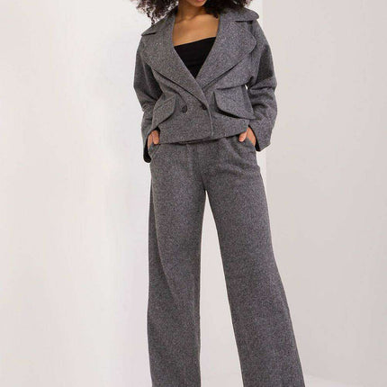 Sophisticated Cotton Blend Women's Double-Breasted Jacket - Très Elite