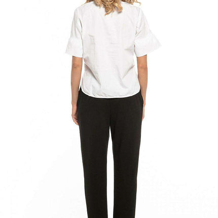 Sophisticated Cotton Blend Women's Trousers - Très Elite