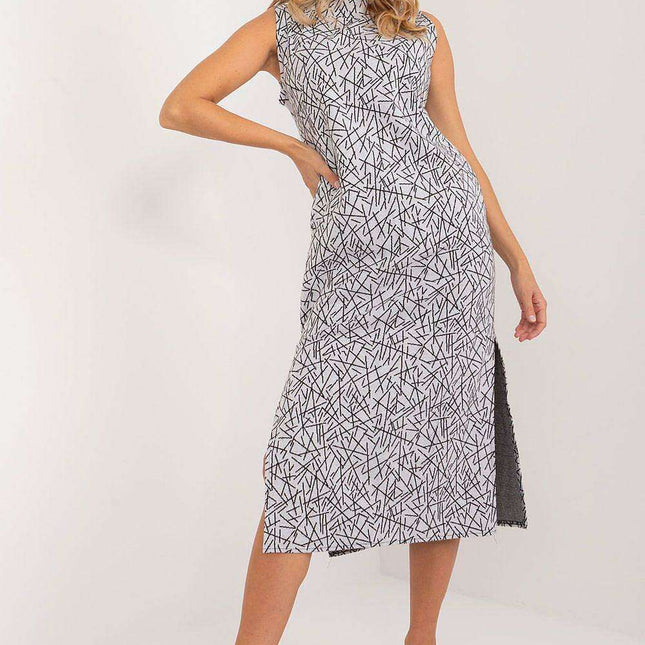 Sophisticated Cotton Jacket and Dress Set