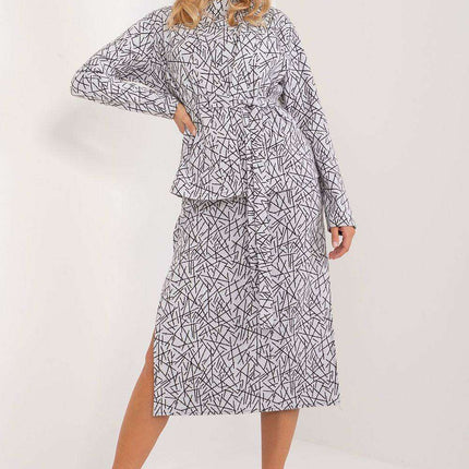 Sophisticated Cotton Jacket and Dress Set - Très Elite