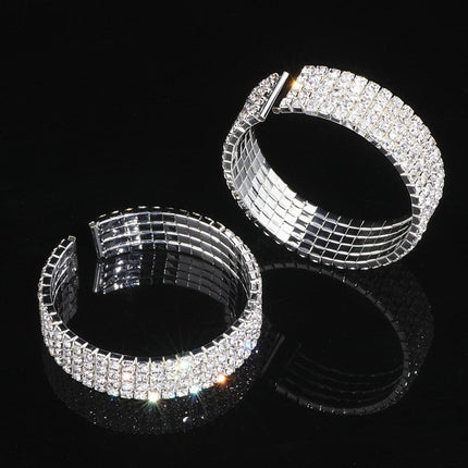 Sophisticated Crystal Tassel Jewelry Ensemble with African Rhinestones - Très Elite