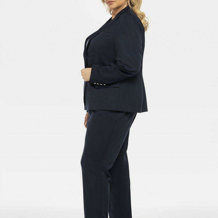 Sophisticated Curvy Karko Blazer - Elegant Plus Size Jacket - Très Elite