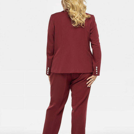 Sophisticated Curvy Karko Blazer - Elegant Plus Size Jacket - Très Elite