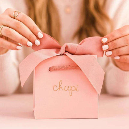 Sophisticated Custom Pink Jewelry Gift Bags with Gold Foil Logo - 500 Pieces - Très Elite
