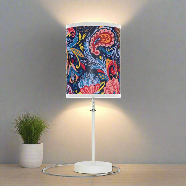 Sophisticated Customization: Maison d'Elite Steel Base Table Lamp with Tailored Trim & Plug Options