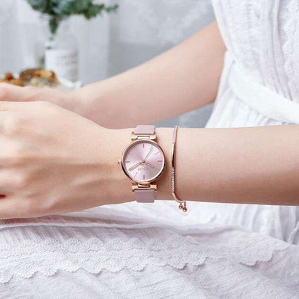 Sophisticated Deep Green Leather Women's Watch with Japan Miyota Precision Movement by JULIUS- Très Elite- Très Elite