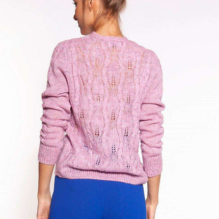 Sophisticated Deep V-Neck Knit Cardigan - Très Elite