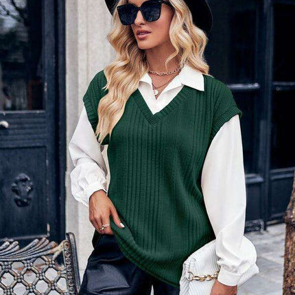 Sophisticated Dual-Layered Blouse for the Contemporary Woman - Très Elite