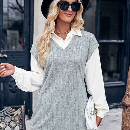 Sophisticated Dual-Layered Blouse for the Contemporary Woman - Très Elite