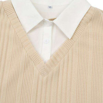 Sophisticated Dual-Layered Blouse for the Contemporary Woman - Très Elite