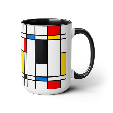 Sophisticated Dual-Tone Ceramic Coffee Cups - Morning Indulgence Series - Très Elite