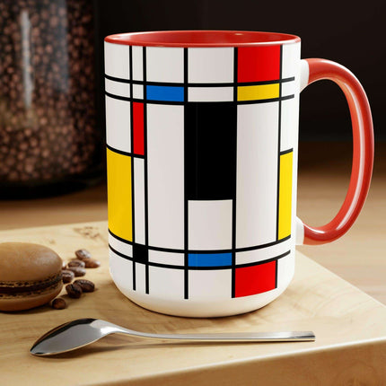 Sophisticated Dual-Tone Ceramic Coffee Cups - Morning Indulgence Series - Très Elite