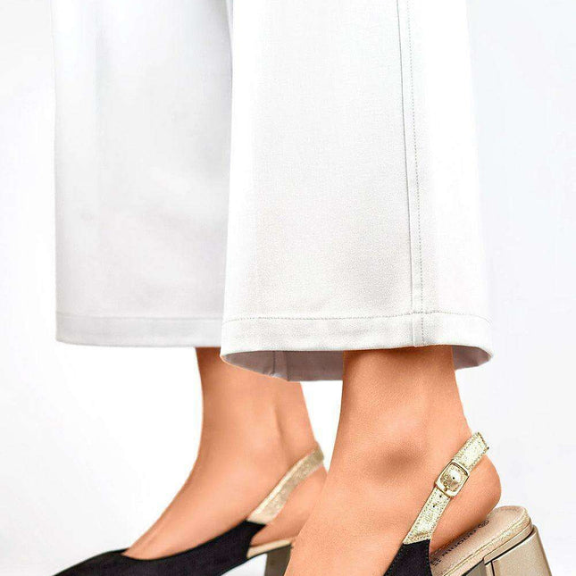 Sophisticated Eco-Friendly Block Heel Pumps