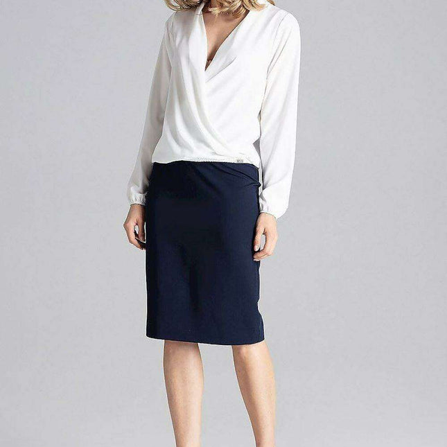 Sophisticated Envelope Neck Women's Top