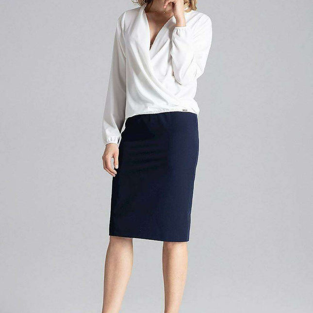 Sophisticated Envelope Neck Women's Top