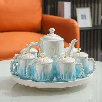 Sophisticated European Tea and Coffee Ceremony Set: Transform Your Tea Rituals with Timeless Charm - Très Elite