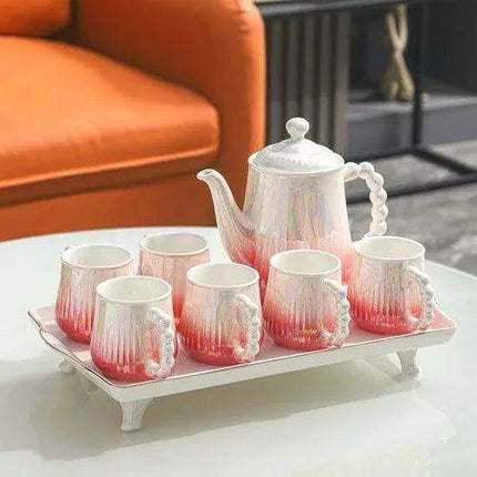 Sophisticated European Tea and Coffee Ceremony Set: Transform Your Tea Rituals with Timeless Charm - Très Elite
