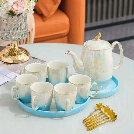 Sophisticated European Tea and Coffee Ceremony Set: Transform Your Tea Rituals with Timeless Charm - Très Elite
