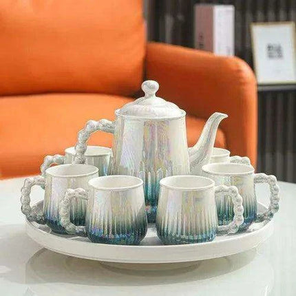 Sophisticated European Tea and Coffee Ceremony Set: Transform Your Tea Rituals with Timeless Charm - Très Elite