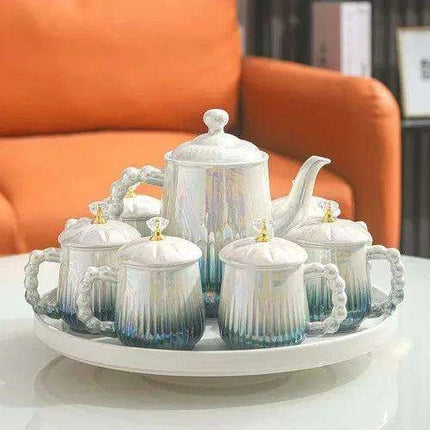 Sophisticated European Tea and Coffee Ceremony Set: Transform Your Tea Rituals with Timeless Charm - Très Elite
