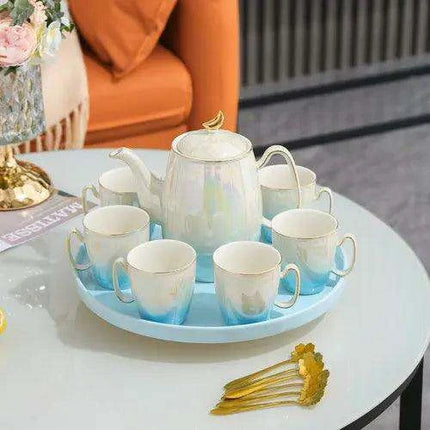 Sophisticated European Tea and Coffee Ceremony Set: Transform Your Tea Rituals with Timeless Charm - Très Elite