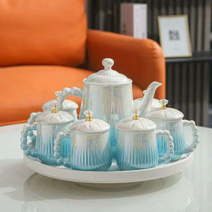 Sophisticated European Tea and Coffee Ceremony Set: Transform Your Tea Rituals with Timeless Charm - Très Elite