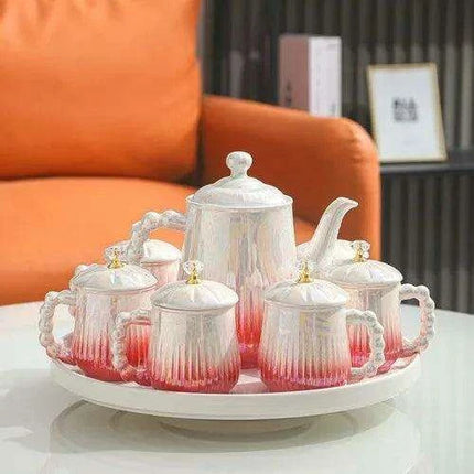 Sophisticated European Tea and Coffee Ceremony Set: Transform Your Tea Rituals with Timeless Charm - Très Elite