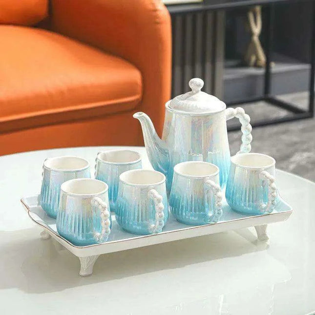 Sophisticated European Tea and Coffee Ceremony Set: Transform Your Tea Rituals with Timeless Charm