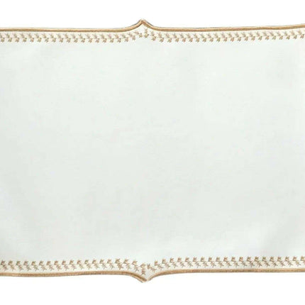 Sophisticated Faux Leather Embroidered Dining Table Ensemble with Runner & Napkins - Perfect for All Celebrations..