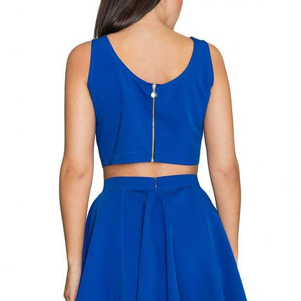 Sophisticated Flared Skirt and Top Outfit - Très Elite