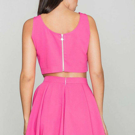 Sophisticated Flared Skirt and Top Outfit - Très Elite