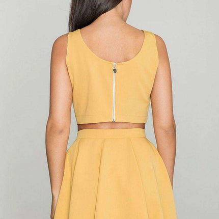Sophisticated Flared Skirt and Top Outfit - Très Elite