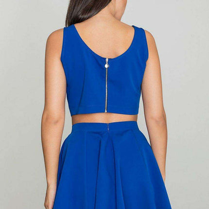 Sophisticated Flared Skirt and Top Outfit - Très Elite