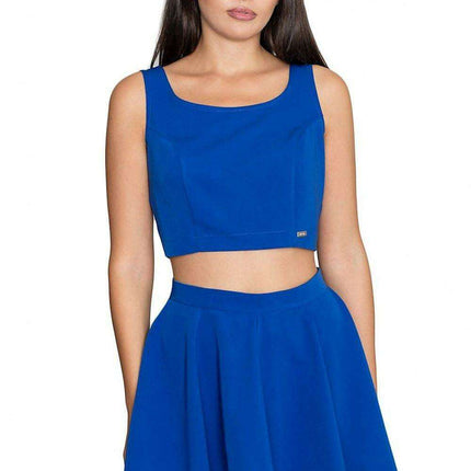 Sophisticated Flared Skirt and Top Outfit - Très Elite