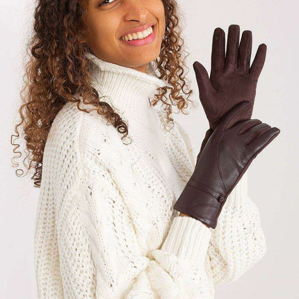Sophisticated Floral Embroidered Touchscreen Gloves for Women - Très Elite