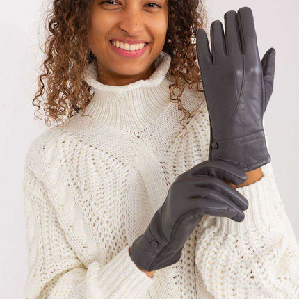 Sophisticated Floral Embroidered Touchscreen Gloves for Women - Très Elite
