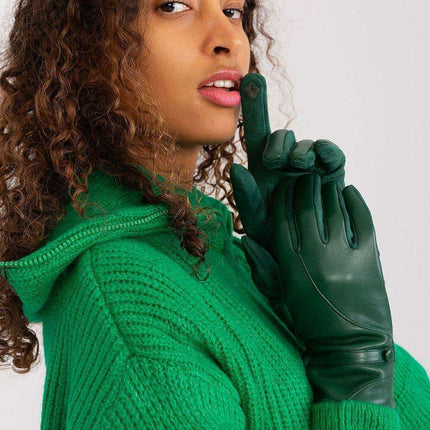 Sophisticated Floral Embroidered Touchscreen Gloves for Women - Très Elite